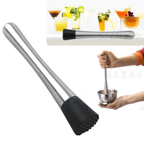 Cocktail Muddler Stainless Steel Bar Mixer Barware Drink Mojito Cocktail Bar Accessories Bartender Wine Cup Cocktail Mixer