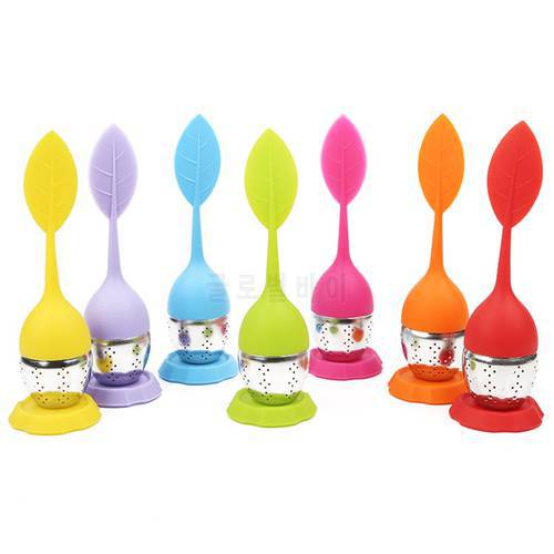 1PCS Cute Tea Infuser Non-toxic Silicone Tea Strainer Tea Bag for Brewing Device Herbal Spice Filter Kitchen Tools