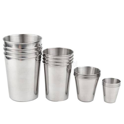 30/70/180/320 ML Outdoor Practical Stainless Steel Cups Shots Set Mini Glasses For Wine Portable Drinkware Set Stainless Steel
