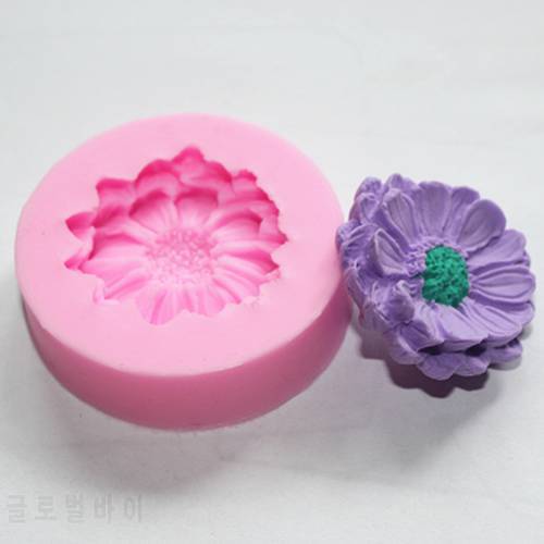 New flower cake mold silicone baking tools kitchen accessories decorations for cakes chocolates soap Sugarcraft FM062