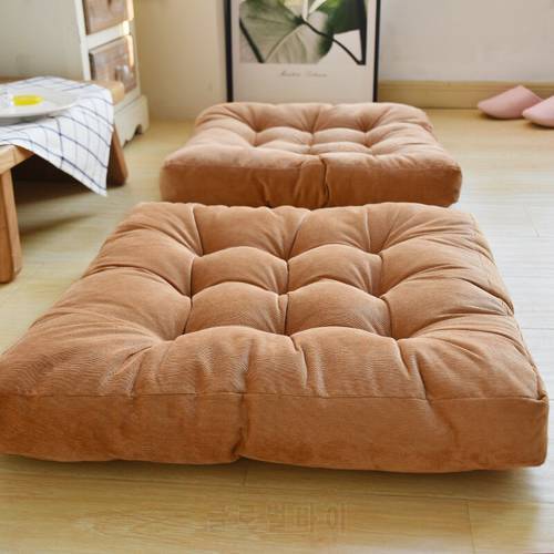 Soft Floor Pillow Chair Lounger Seat Cushion Thickened Plush Sofa Bed Throw Pillows for Home Bedroom Balcony Outdoor