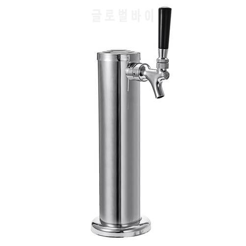 Stainless Steel Juice Beer Draft Dispenser Single Faucet Tabletap Drink Water Tank Tower Container Bar Tool