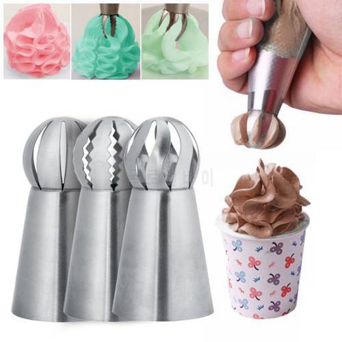 Ball CakeTorch Russian Flower Icing Piping Nozzle Tips Sphere For Kitchen Baking Cake Decorating Tool Confectionery