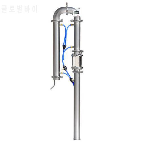 New Tubular distillation tower with sight glass copper mesh 1.5&39&39 2&39&39 domestic brewing equipment moonshine distiller