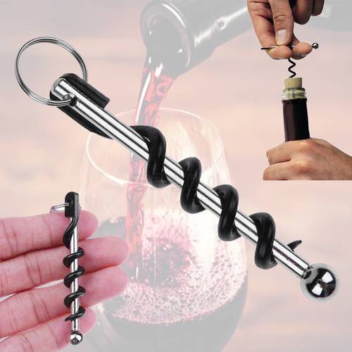 1pc Multifunctional Stainless Steel Metal Corkscrew Wine Beer Bottle Cap Opener Tool Household Kitchen Wine Gadgets Dropshipping