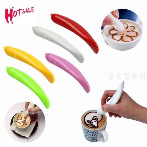 Creative Bird Cafe Drawing Pen Barista Tools Cappuccino Cafe Latte Art Coffee Tamper Coffee Painting Flowers Decor With Stencil
