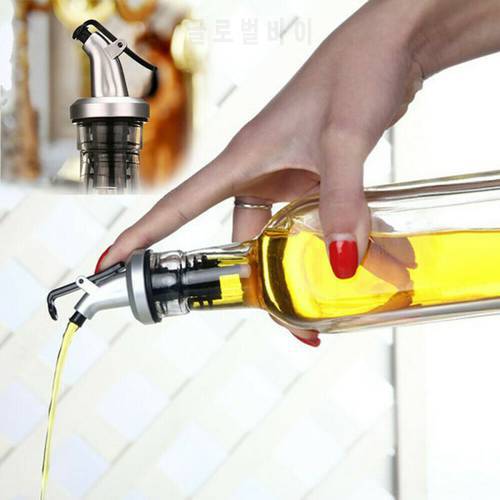 Olive Oil Pourer Liquor Dispenser Convenient Prevent Spilling Wine Pourer Flip Top Stopper Household Kitchen Bar Tools Dropship