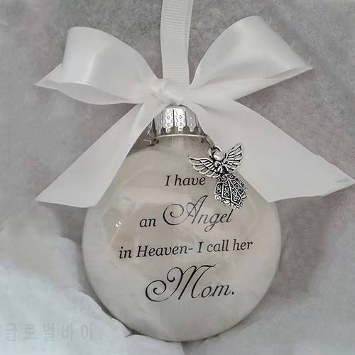 I Have An Angel In Haeven -i Call Him Dad Ornament Feather Ball In Heaven Memorial Ornament Durable Father Memorial Decor 3