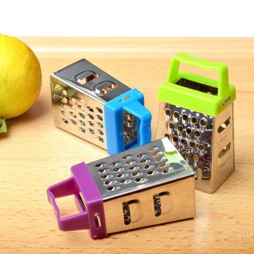 Mini Four Sided Plane Stainless Steel Grater Non Slip Handle Multi Function Cutter Kitchen Fruit And Vegetable Tool