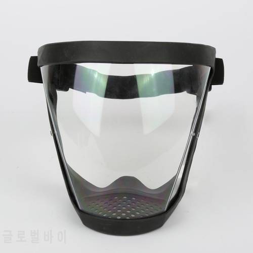 2In1 Active Shield Face Mask Cycling Outdoor PE Full Face Shield Large Mirror Guard Protector 3D Clear Oversized Visor Wrap