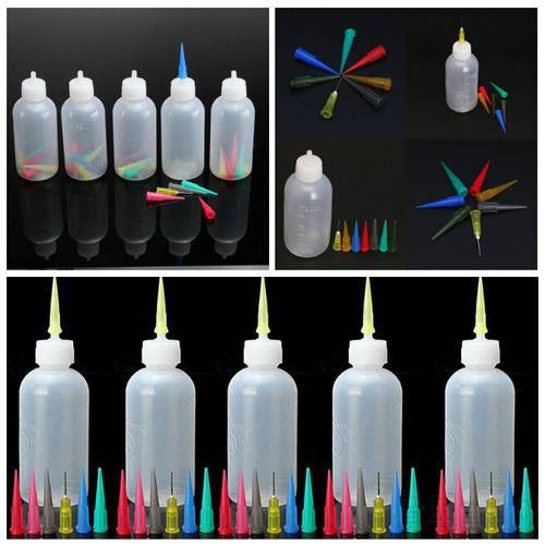 10 Types Dispensers Applicator Bottles/Syringes Set, for DIY Quilling, Acrylic Painting, Oiler Bottle, Craft, Artwork Hobbies