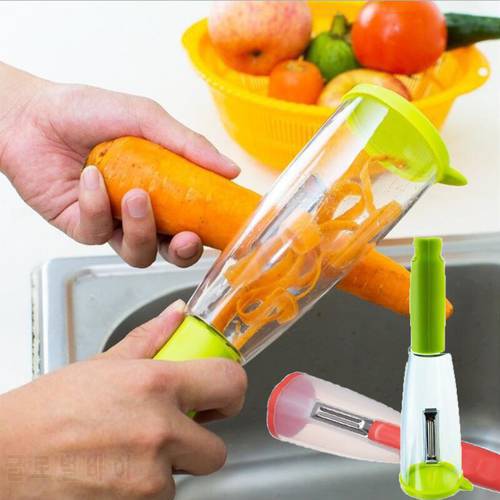 Stainless Steel Multifunctional Storage Peeler with Container Potato Cucumber Carrot Fruit Vegetable Peeler Kitchen Accessories