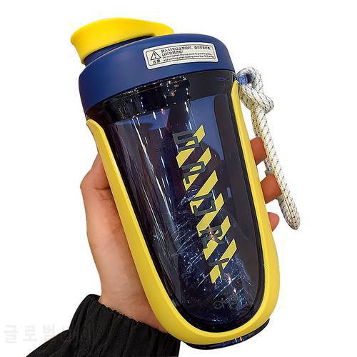 550ml Shaker Water Bottle Plastic Tritan Sports GYM Portable Travel Protein Shaker Drink Bottles BPA Free