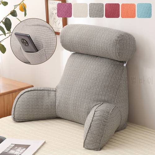 Reading Pillow Bed Backrest Pillow for Office Sofa Waist Support Cushion Lounger Lumbar Chair Cushion Almohada Home Decor