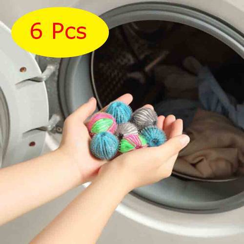 6/12Pcs Nylon Laundry Ball Anti-winding Washing Machine Hair Remover Laundry Ball Fluff Cleaning Lint Fuzz Grab Laundry