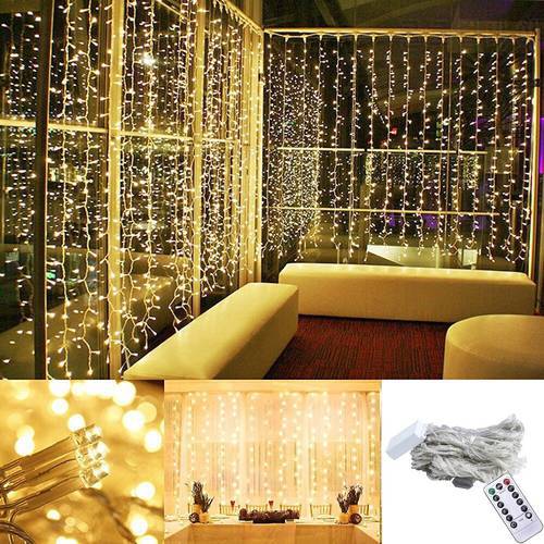 3x1/3x3m LED Curtain Waterfall Lights Christmas Decorations for Home New Year&39s Ornaments New Year Christmas Decor