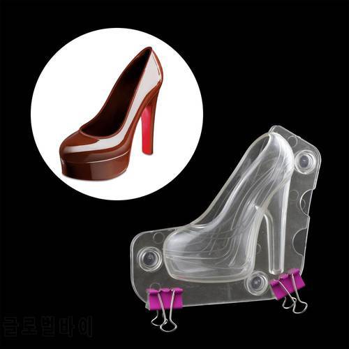 3D Chocolate Mold High Heel Shoes Candy Cake Decoration Molds confectionery Baking Pastry Tools ,Chocolate Shoe size :11*9.5cm