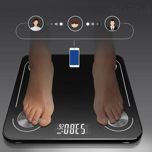 USB Charging Body Electronic Scales Fat Scale Floor Smart LED Digital BMI Weight Balance Bariatric Bathroom Bluetooth Scales