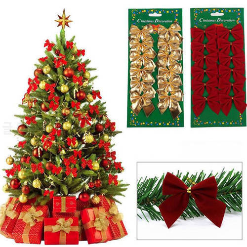 Christmas Tree Decorations Bows Hanging Xmas Decoration For Home Christmas Tree Ornaments New Year 2022 Navidad Kerst Decor Noel