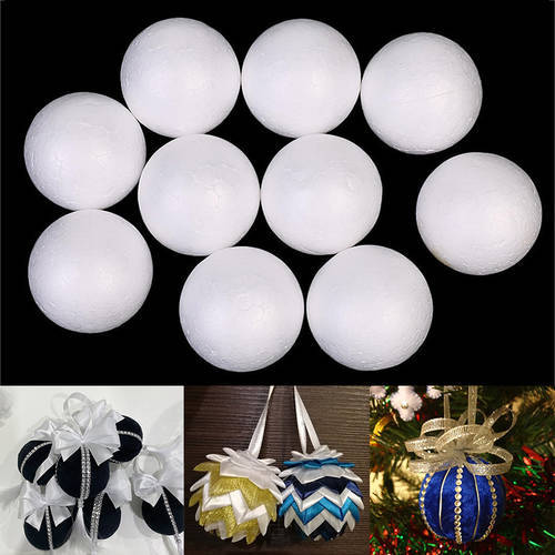 10/50/100Pcs 1-10cm Round Foam Balls Polystyrene Modeling Balls For DIY Chirstmas Party Wedding Ball Decoration Crafts Supplies