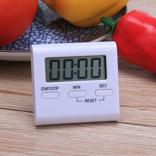 Portable LCD Digital Table Magnet Alarm Clock DIY LCD Digital Table Clock Kitchen Baking Oven Cooking Timer Clock