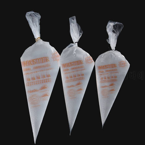 50/100 pcs/lot Disposable Pastry Piping Bag Icing Fondant Cake Cream Squeeze Cream Bag Tip Nozzle Bags DIY Baking Accessories