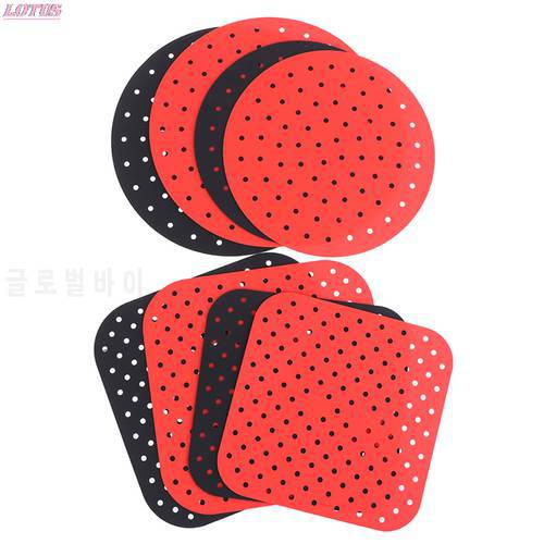Reusable Silicone Anti-slip Round Air Fryer Mats Non-Stick Steaming Basket Mats Cooking Kitchen Tool Hotsale 1pc