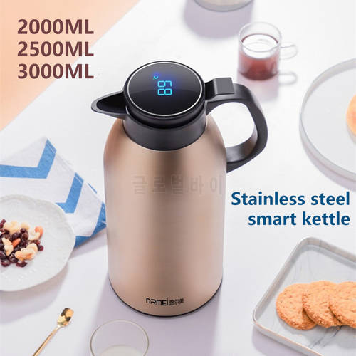 2/3L large capacity stainless steel smart kettle Hot water bottle Home coffee pot Kitchen teapot kettle display temperature bott