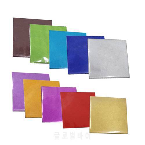 500Pcs/Lot Glossy Chocolate Tin Foil Paper Are Suitable For Gift Wrapping Scrapbooks Various Arts DIY Craft Projects Decorations