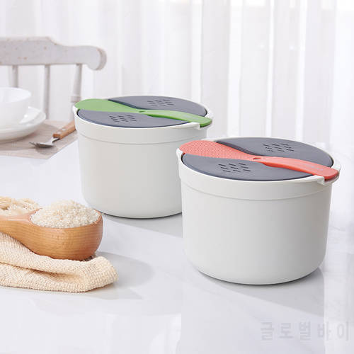 Creative Microwave Rice Cooker Portable Food Container Multi-Function Steamer Rice Cooker Lunch Box Steamer