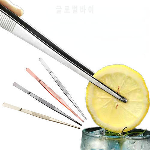 Stainless Steel Cocktail Forceps Candy Sugar Sprinkles Fondant Clip Cake Decoration Tools Straight Tweezers