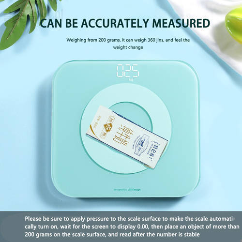 Household Small Electronic Green Weight Scale Student Dormitory Health Scale Weighing Adult Body Scale Bedroom Living Room Scale