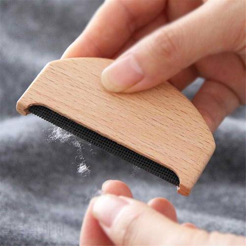 Fabric Clothes Lint Removers Wooden Epilator Sweater Clothes Shaver Manual Portable Hair Remove Comb Lint Trimmer For Wool Coat