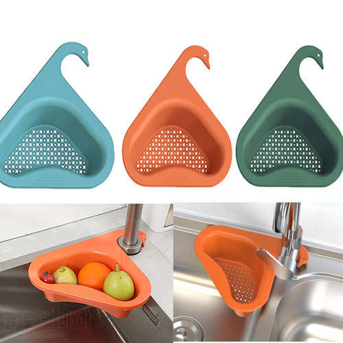 Kitchen Leftovers Sink Filter Swan Drain Basket Universal Fruit And Vegetable Multifunctional Drain Basket Home Accessories