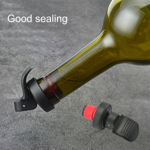 Wine Bottle Stopper Bar Accessories Wine Stopper Vacuum Sealed Press Wine Vacuum Sealed Plug Wine Bottle Stopper Kitchen Tools