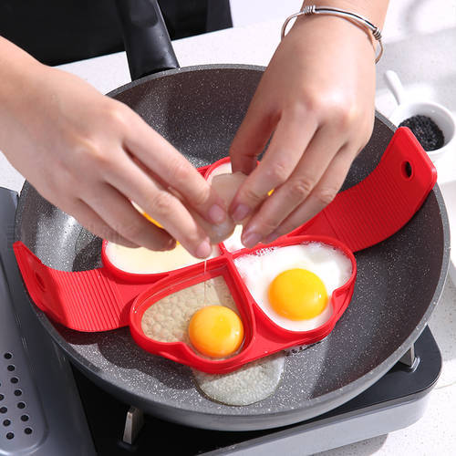 Egg Pancake Ring Nonstick Pancake Maker Mold Silicone Egg Cooker Fried Egg Shaper Omelet Moulds for Kitchen Baking Accessories