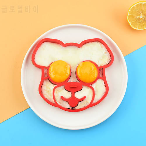 Breakfast Omelette Mold Silicone Egg Pancake Ring Shaper Cooking Tool DIY Kitchen Accessories Gadget Egg Fried Mould Dog Shape