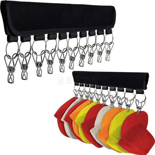 Plastic Portable Baseball Caps Organizer Hanger Hats Clips Closet Clothes Holder Cap Rack Closet Hanger Storage Sock Hook Holder