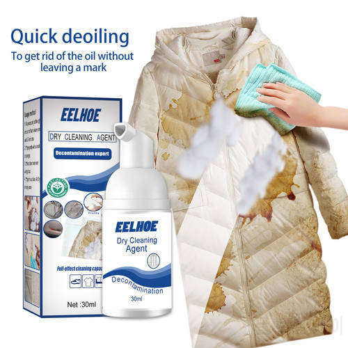 Multi-purpose Foam Cleaner Clothing Cleaning Down Dry Cleaning Carpet Curtain Mattress Shoes Cleaning Agent Free Washing 30ml