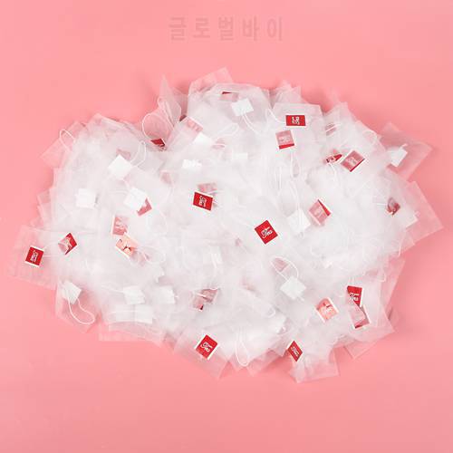 1000Pcs5.5 X 7Cm Pyramid Tea Bag Filter Nylon Tea Bag Single String Label Transparent Empty Tea Bag CNIM Hot