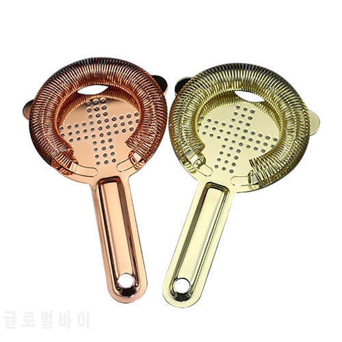 UPORS 304 Stainless Steel Cocktail Strainer with 100 Wire Spring Professional Bar Strainer for Bartender Cocktail Accessories