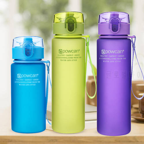 400ml/560ml Water Cup Sport Water Bottle Couple Water Cup Plastic Portable Water Container Anti-Outdoor Rope Water Bottle