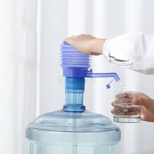 Portable Hand Press Pump Bottled Drinking Water Hand Press Removable Tube Innovative Vacuum Action Manual Pump Dispenser