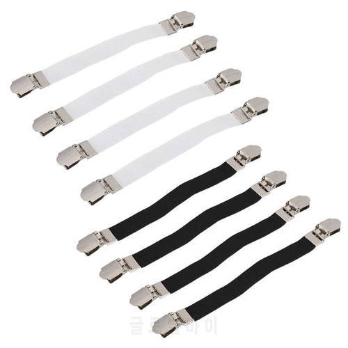 4pcs Elastic Bed Sheet Grippers Double Head Clips Gripper Holder Suspender Bed Sheet Fasteners Home Textiles Organize Gadget