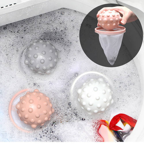 Hair Catch Lint Washing Machine Mesh Bag Reusable Catcher Removal Filter Collector Protector Cleaning Laundry Ball Accessories