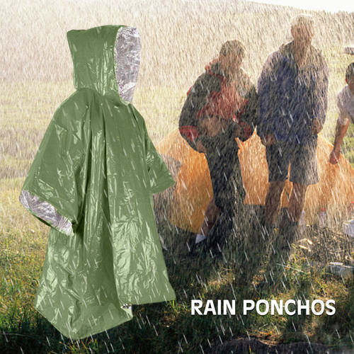 Waterproof Rain Poncho Multifunctional Camo Military Impermeable Raincoat Camping Gear Outdoor Blanket For Hiking Travel Fishing