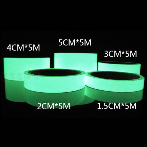 Reflective Glow Tape Fluorescent Night Self-adhesive Sticker Removable Stage Decorative Safety Home Decoration Party Supplies