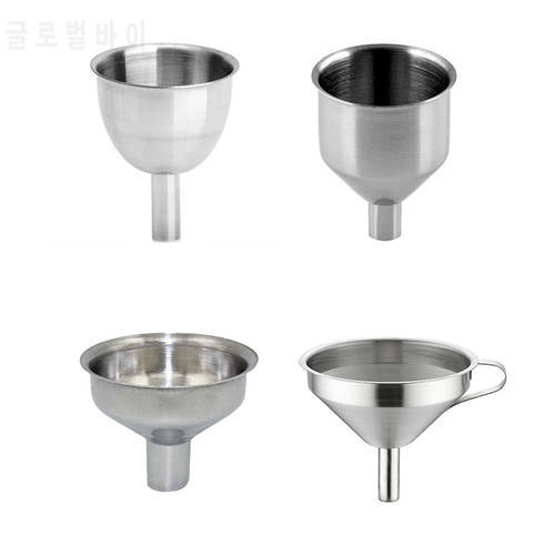 Small Mouth Funnel Bar Wine Flask Funnel Mini Stainless Steel For Filling Hip Flask Narrow-Mouth Bottles Kitchen Jug Funnel Tool