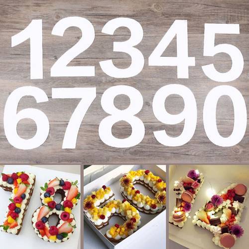 10/12/14/16 Inch PET Plastic 0-9 Numbers Love Cake Mold Cake Decorating Baking Tools Birthday Cake Design Bakeware Pastry Tools