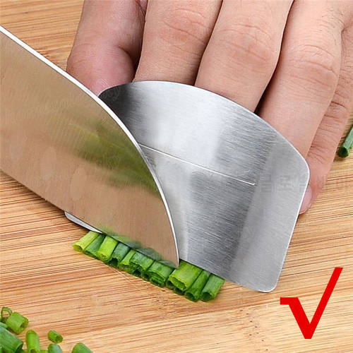 1PC Stainless Steel Finger Protector Anti-cut Finger Guard For Kitchen Safe Vegetable Cutting Hand Protecter Kitchen Accessories